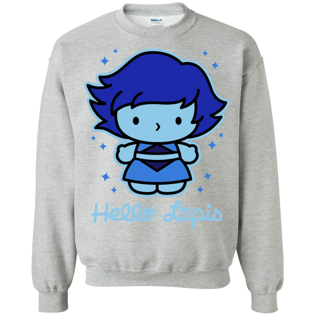Sweatshirts Sport Grey / S Hello Lapis Crewneck Sweatshirt