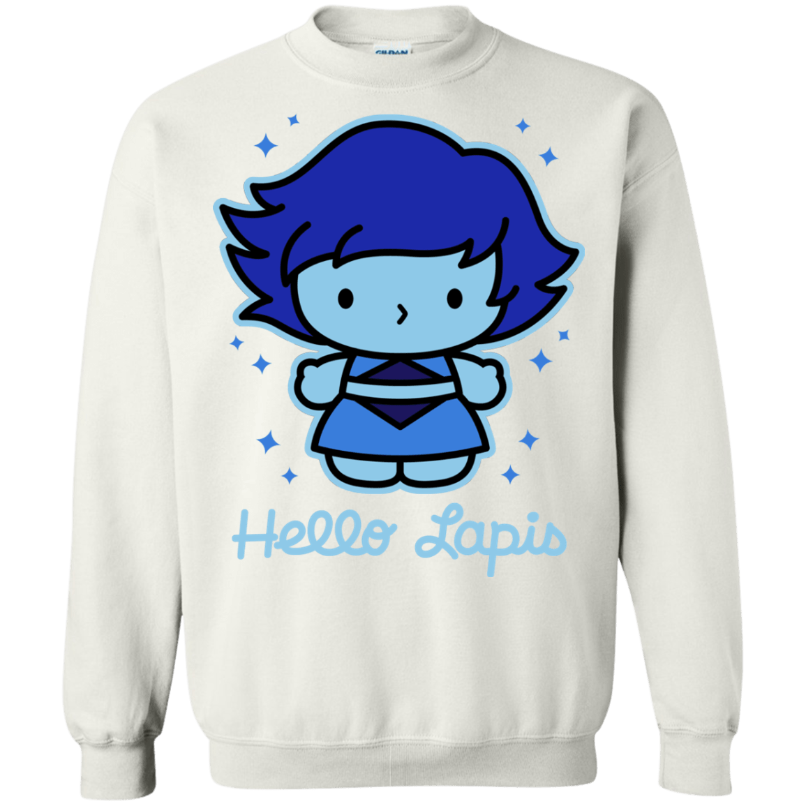 Sweatshirts White / S Hello Lapis Crewneck Sweatshirt