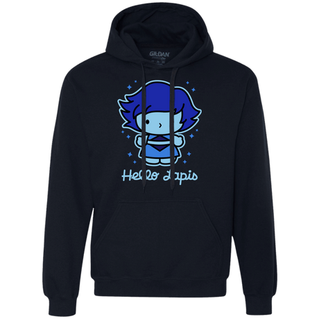 Sweatshirts Navy / S Hello Lapis Premium Fleece Hoodie