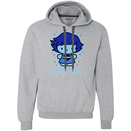 Sweatshirts Sport Grey / S Hello Lapis Premium Fleece Hoodie