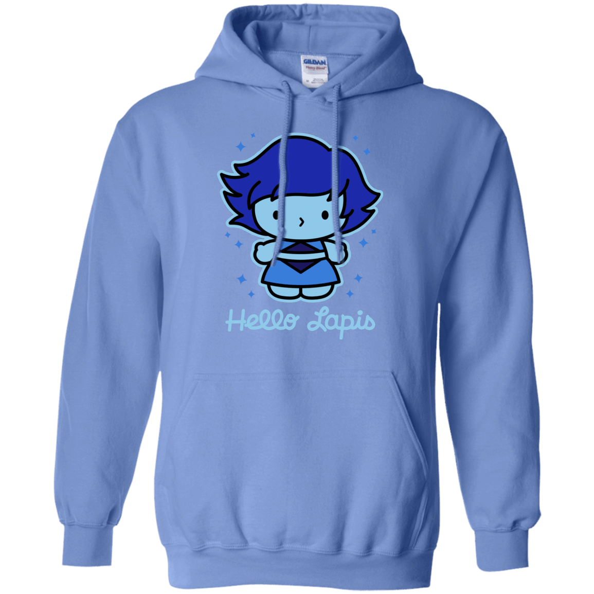 Sweatshirts Carolina Blue / S Hello Lapis Pullover Hoodie
