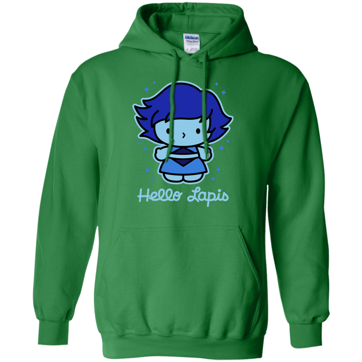 Sweatshirts Irish Green / S Hello Lapis Pullover Hoodie