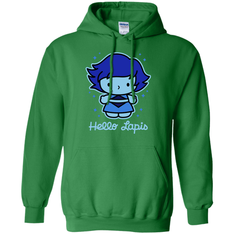 Sweatshirts Irish Green / S Hello Lapis Pullover Hoodie