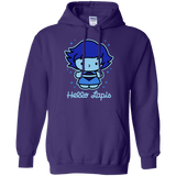 Sweatshirts Purple / S Hello Lapis Pullover Hoodie