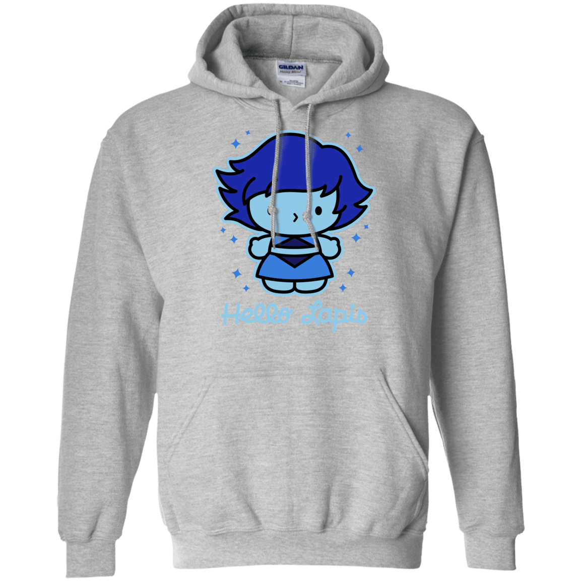 Sweatshirts Sport Grey / S Hello Lapis Pullover Hoodie