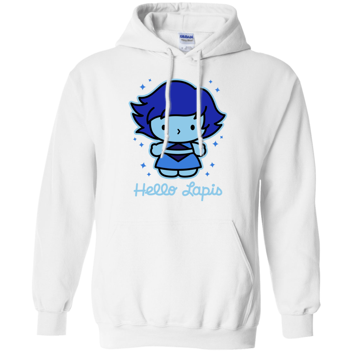 Sweatshirts White / S Hello Lapis Pullover Hoodie