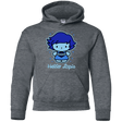 Sweatshirts Dark Heather / YS Hello Lapis Youth Hoodie