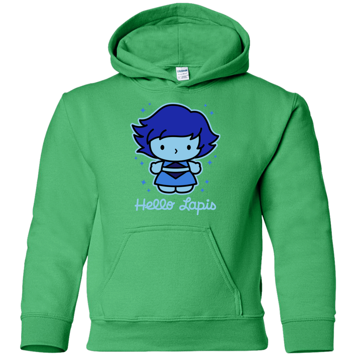 Sweatshirts Irish Green / YS Hello Lapis Youth Hoodie