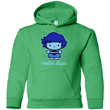 Sweatshirts Irish Green / YS Hello Lapis Youth Hoodie