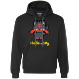Sweatshirts Black / S Hello Litty Premium Fleece Hoodie