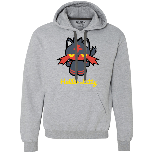 Sweatshirts Sport Grey / S Hello Litty Premium Fleece Hoodie