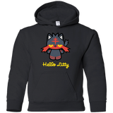 Sweatshirts Black / YS Hello Litty Youth Hoodie