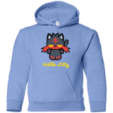 Sweatshirts Carolina Blue / YS Hello Litty Youth Hoodie