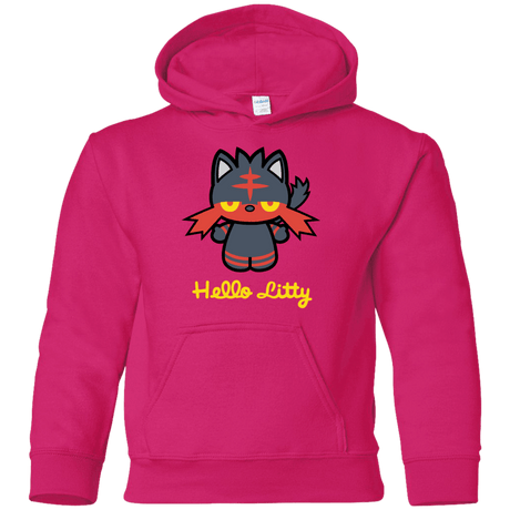 Sweatshirts Heliconia / YS Hello Litty Youth Hoodie