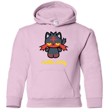 Sweatshirts Light Pink / YS Hello Litty Youth Hoodie