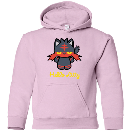 Sweatshirts Light Pink / YS Hello Litty Youth Hoodie
