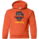 Sweatshirts Orange / YS Hello Litty Youth Hoodie
