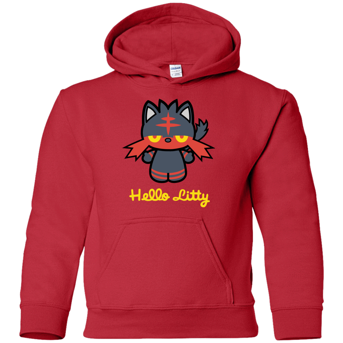 Sweatshirts Red / YS Hello Litty Youth Hoodie