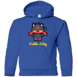 Sweatshirts Royal / YS Hello Litty Youth Hoodie