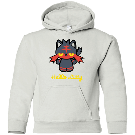 Sweatshirts White / YS Hello Litty Youth Hoodie