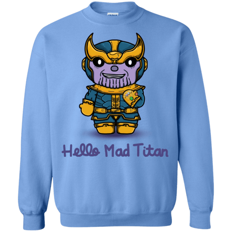 Sweatshirts Carolina Blue / S Hello Mad Titan Crewneck Sweatshirt