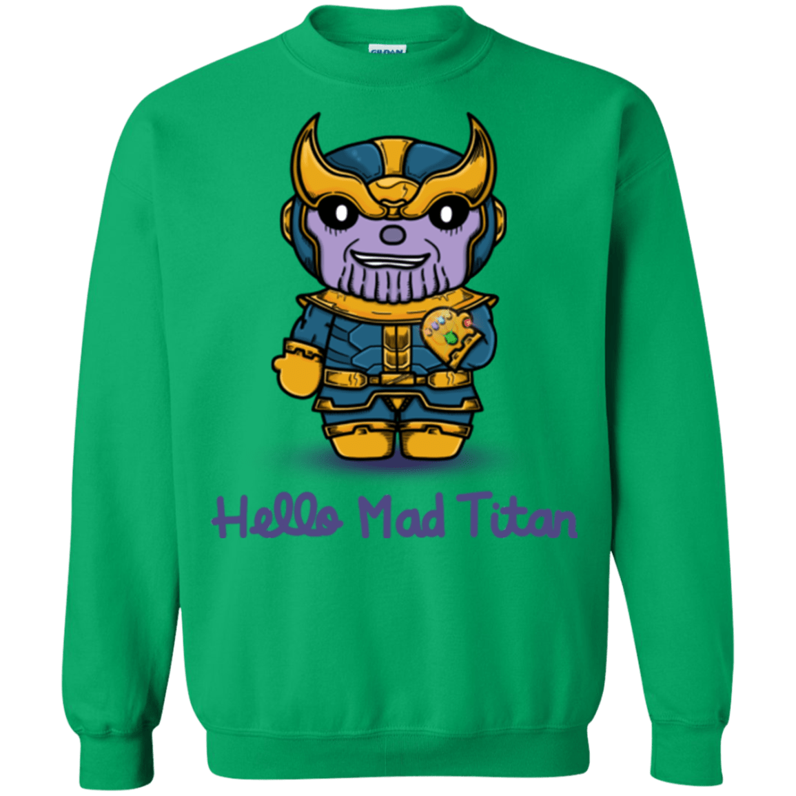 Sweatshirts Irish Green / S Hello Mad Titan Crewneck Sweatshirt