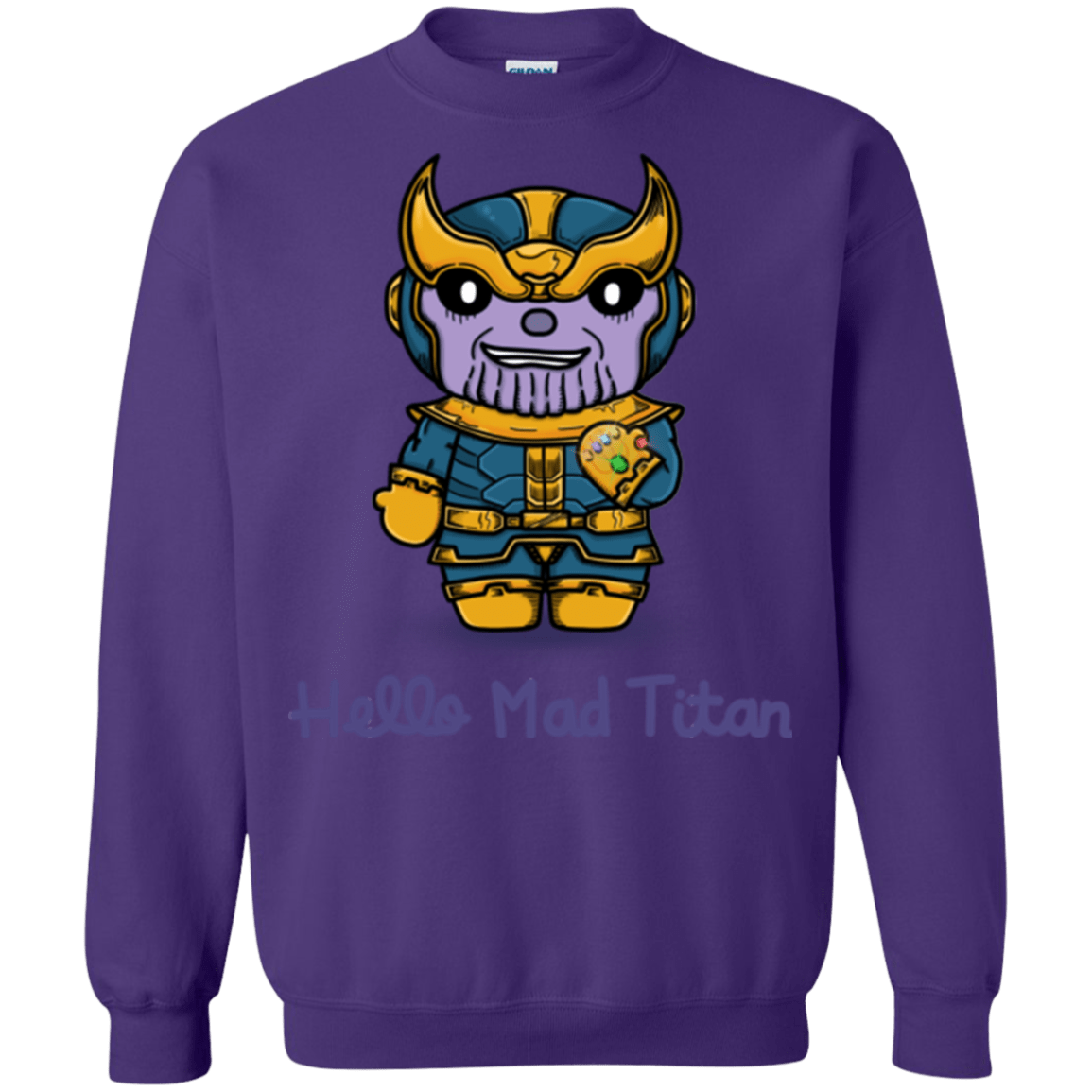 Sweatshirts Purple / S Hello Mad Titan Crewneck Sweatshirt