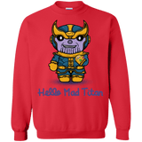 Sweatshirts Red / S Hello Mad Titan Crewneck Sweatshirt