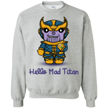 Sweatshirts Sport Grey / S Hello Mad Titan Crewneck Sweatshirt