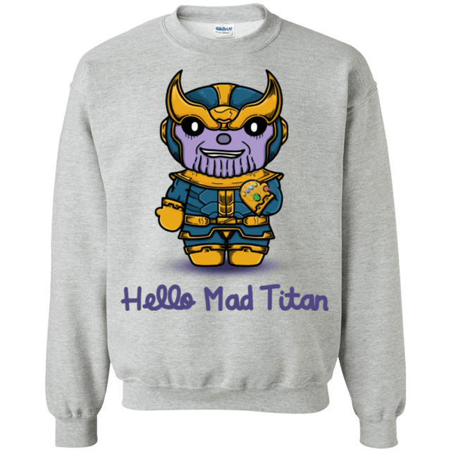 Sweatshirts Sport Grey / S Hello Mad Titan Crewneck Sweatshirt