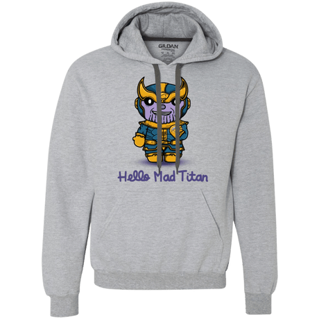 Sweatshirts Sport Grey / S Hello Mad Titan Premium Fleece Hoodie
