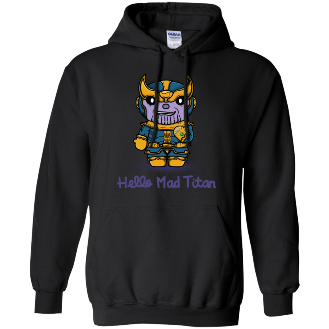 Sweatshirts Black / S Hello Mad Titan Pullover Hoodie