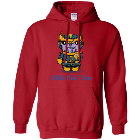 Sweatshirts Red / S Hello Mad Titan Pullover Hoodie