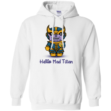 Sweatshirts White / S Hello Mad Titan Pullover Hoodie