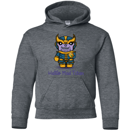 Sweatshirts Dark Heather / YS Hello Mad Titan Youth Hoodie