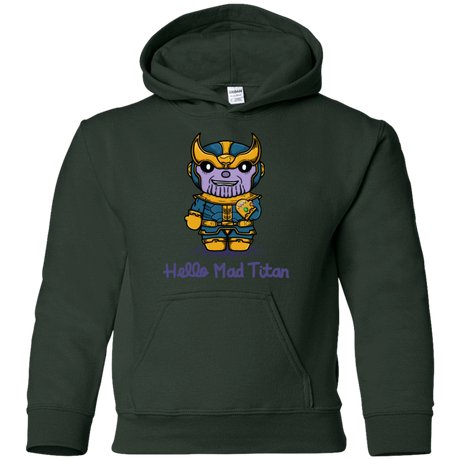Sweatshirts Forest Green / YS Hello Mad Titan Youth Hoodie