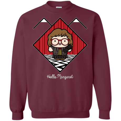 Sweatshirts Maroon / Small Hello Margaret Crewneck Sweatshirt