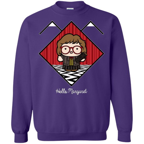 Sweatshirts Purple / Small Hello Margaret Crewneck Sweatshirt