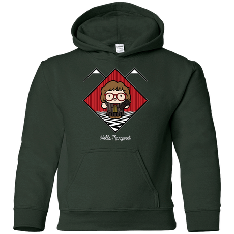 Sweatshirts Forest Green / YS Hello Margaret Youth Hoodie