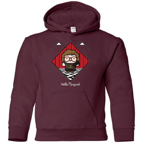 Sweatshirts Maroon / YS Hello Margaret Youth Hoodie
