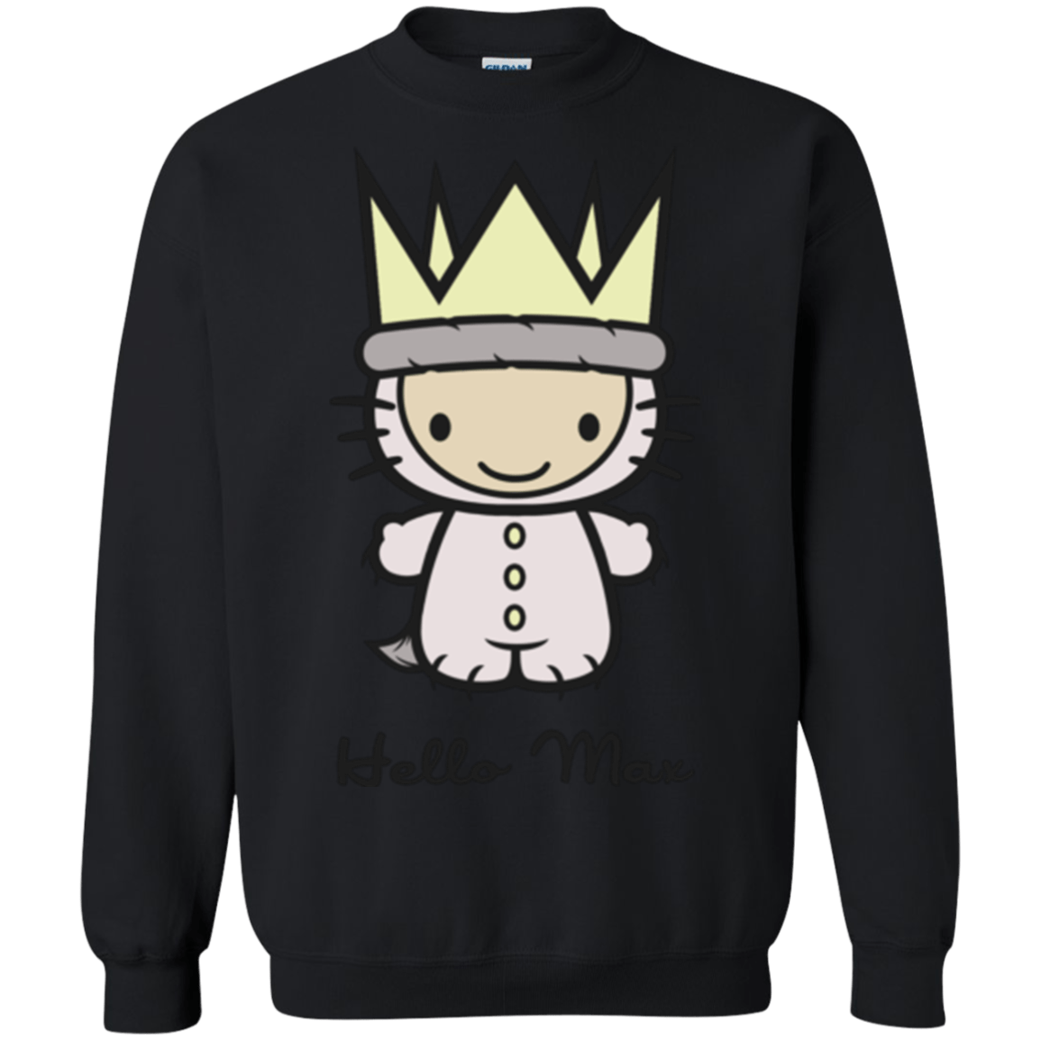 Sweatshirts Black / Small Hello Max Crewneck Sweatshirt