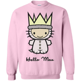 Sweatshirts Light Pink / Small Hello Max Crewneck Sweatshirt