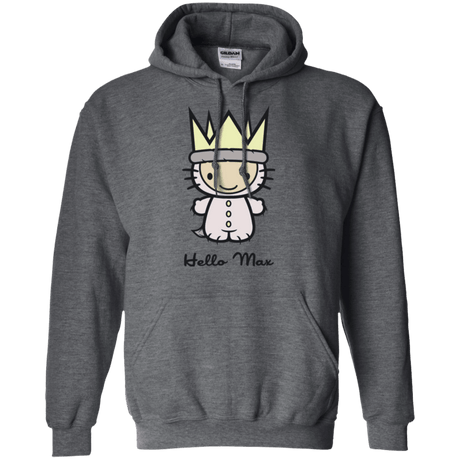 Sweatshirts Dark Heather / Small Hello Max Pullover Hoodie