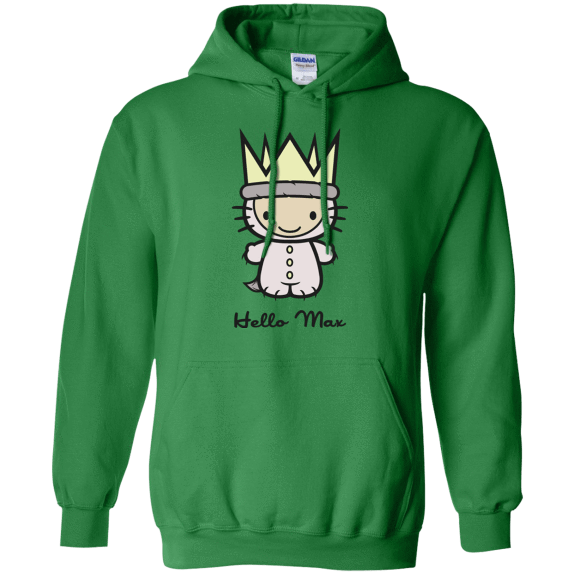 Sweatshirts Irish Green / Small Hello Max Pullover Hoodie