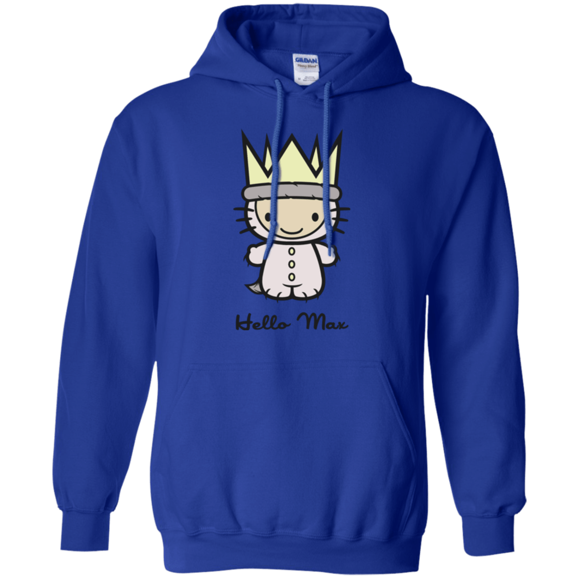 Sweatshirts Royal / Small Hello Max Pullover Hoodie