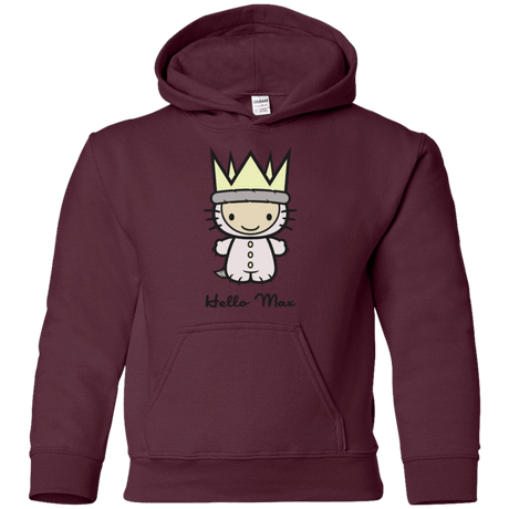 Sweatshirts Maroon / YS Hello Max Youth Hoodie