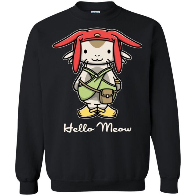 Sweatshirts Black / Small HELLO MEOW Crewneck Sweatshirt