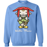 Sweatshirts Carolina Blue / Small HELLO MEOW Crewneck Sweatshirt