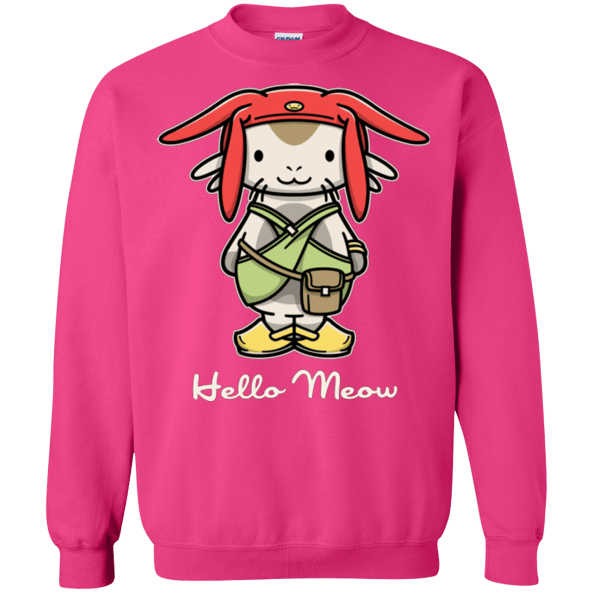 Sweatshirts Heliconia / Small HELLO MEOW Crewneck Sweatshirt