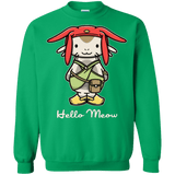 Sweatshirts Irish Green / Small HELLO MEOW Crewneck Sweatshirt